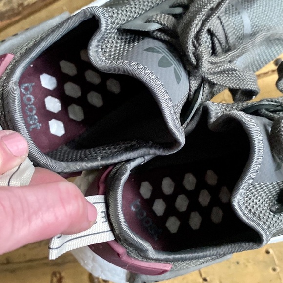 ADIDAS NMD R1 OLIVE GREEN GRAY WORKOUT SNEAKERS NWOB - Picture 12 of 15